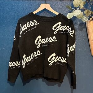 Guess Los Angeles Black Logo Sweater